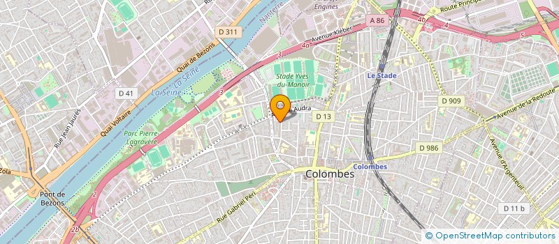 localisation de l'entreprise MONSIEUR AHMED MESSOUS à COLOMBES