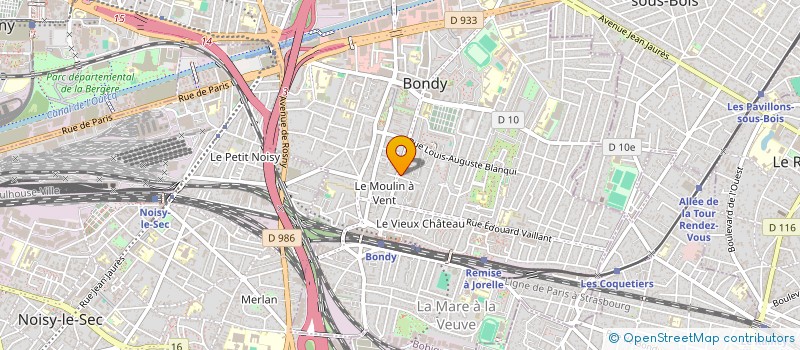 localisation de l'entreprise MONSIEUR AHMED MIAH  BONDY