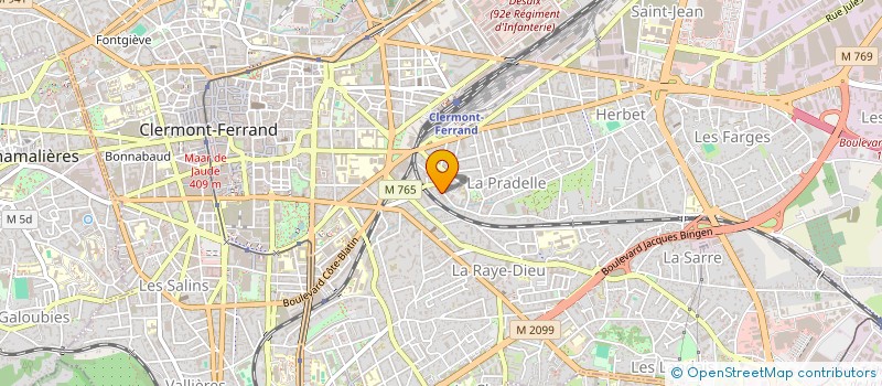 localisation de l'entreprise MONSIEUR AHMED MOHAMED OSMAN  CLERMONT-FERRAND