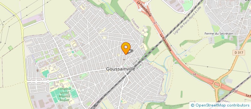 localisation de l'entreprise MONSIEUR AHMED MOKHTARI  GOUSSAINVILLE