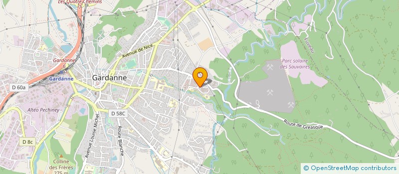 localisation de l'entreprise MONSIEUR AHMED MOUKINE-BILLAH  GARDANNE