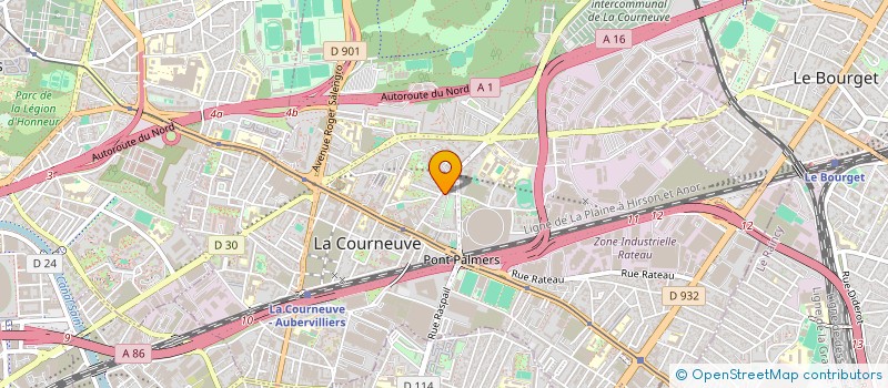 localisation de l'entreprise MONSIEUR AHMED MOUMNI à LA COURNEUVE