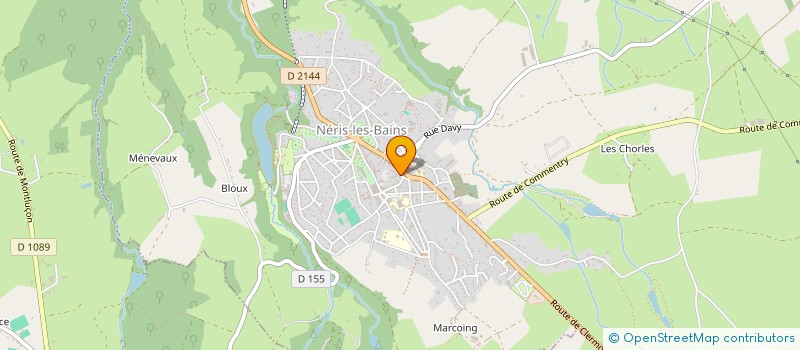 localisation de l'entreprise MONSIEUR AHMED MOURAFIQ  NERIS-LES-BAINS