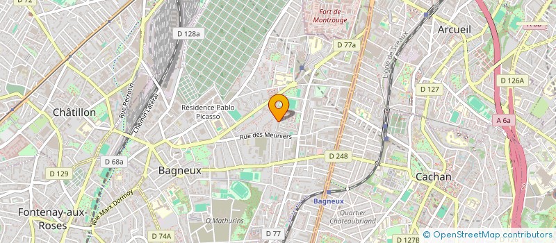 localisation de l'entreprise MONSIEUR AHMED MSADDAK à BAGNEUX