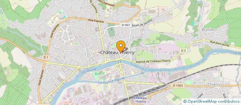 localisation de l'entreprise MONSIEUR AHMED NADHIF  CHATEAU-THIERRY