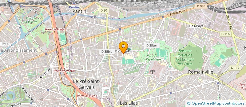 localisation de l'entreprise MONSIEUR AHMED NAIT MOHAND à PANTIN