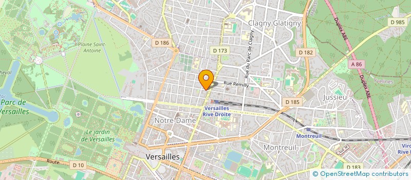 localisation de l'entreprise MONSIEUR AHMED NASR EDDINE ADIM à VERSAILLES