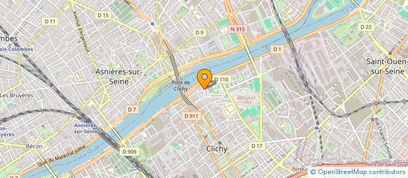 localisation de l'entreprise MONSIEUR AHMED NAZIM KOUZA à CLICHY