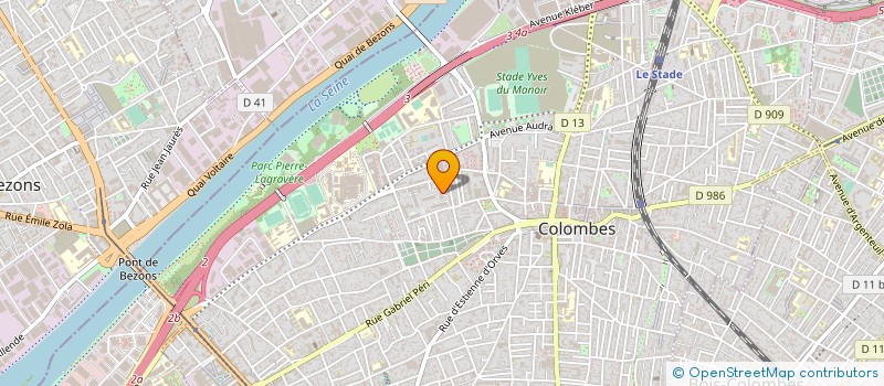 localisation de l'entreprise MONSIEUR AHMED OMRI à COLOMBES