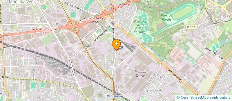 localisation de l'entreprise MONSIEUR AHMED OUARET  VENISSIEUX