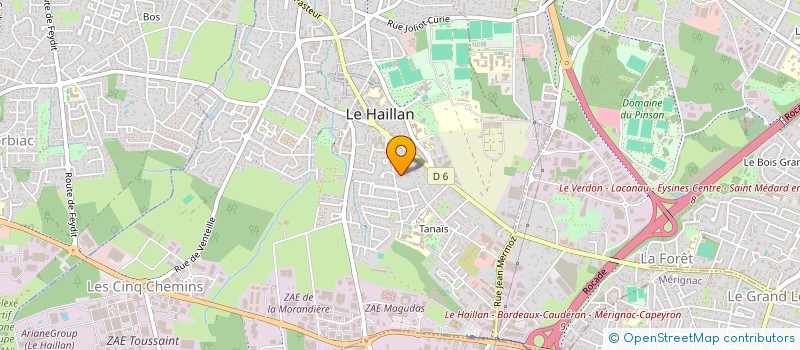 localisation de l'entreprise MONSIEUR AHMED OUAZIZE  LE HAILLAN