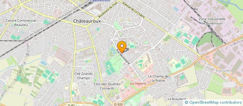 localisation de l'entreprise MONSIEUR AHMED OUDINA à CHATEAUROUX