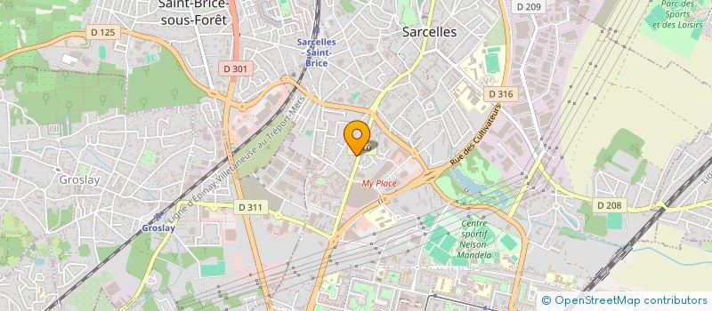 localisation de l'entreprise MONSIEUR AHMED OUHABI  SARCELLES