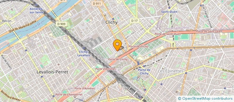 localisation de l'entreprise MONSIEUR AHMED OUNA à CLICHY