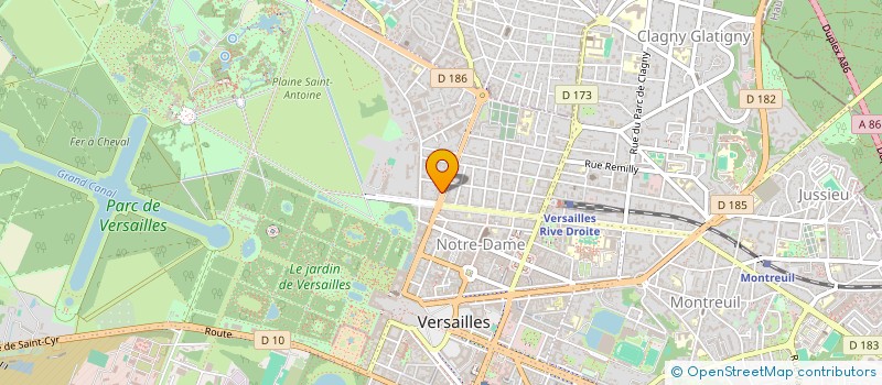 localisation de l'entreprise MONSIEUR AHMED OUNOUNA à VERSAILLES