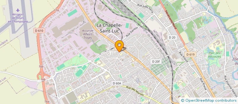localisation de l'entreprise MONSIEUR AHMED RACHID à LA CHAPELLE-SAINT-LUC
