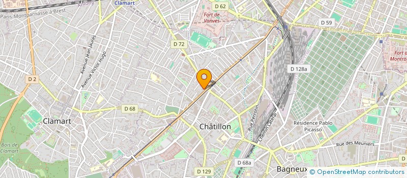 localisation de l'entreprise MONSIEUR AHMED RAHMOUN à CHATILLON