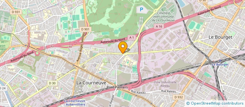 localisation de l'entreprise MONSIEUR AHMED RAMI à LA COURNEUVE