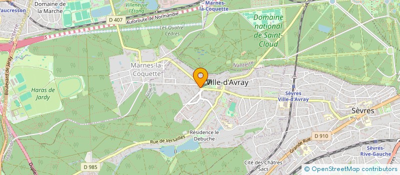 localisation de l'entreprise MONSIEUR AHMED REGUI  VILLE-D'AVRAY