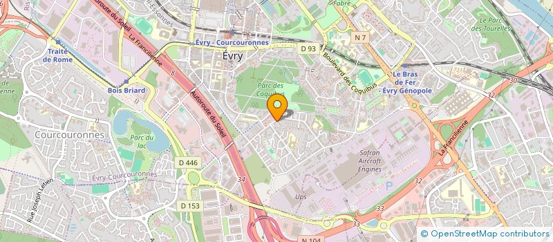 localisation de l'entreprise MONSIEUR AHMED REZGUI  EVRY-COURCOURONNES