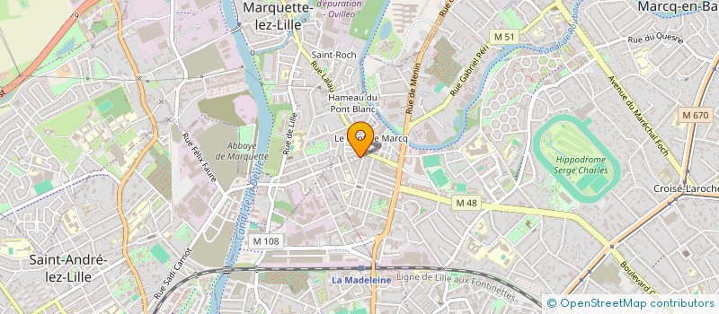 localisation de l'entreprise MONSIEUR AHMED RICHA à MARCQ-EN-BARŒUL