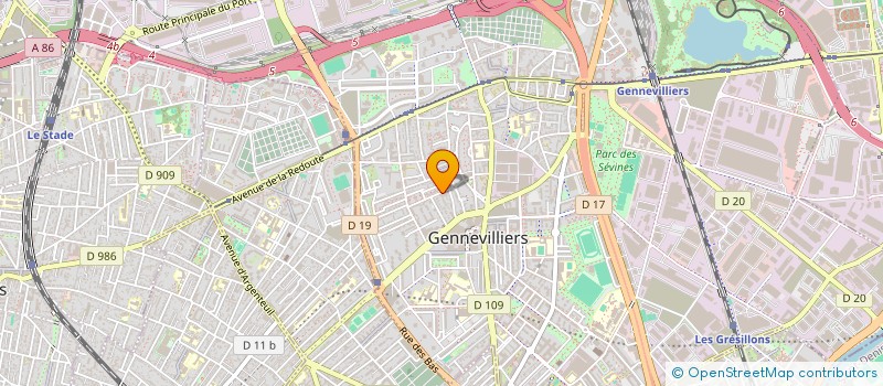 localisation de l'entreprise MONSIEUR AHMED SADDIK NAFADI à GENNEVILLIERS