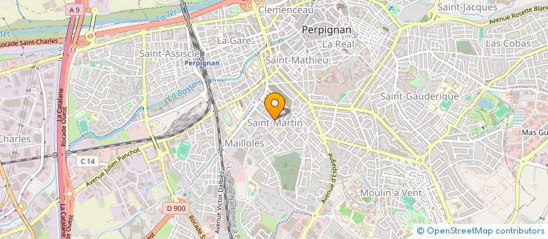 localisation de l'entreprise MONSIEUR AHMED SAGHI  PERPIGNAN