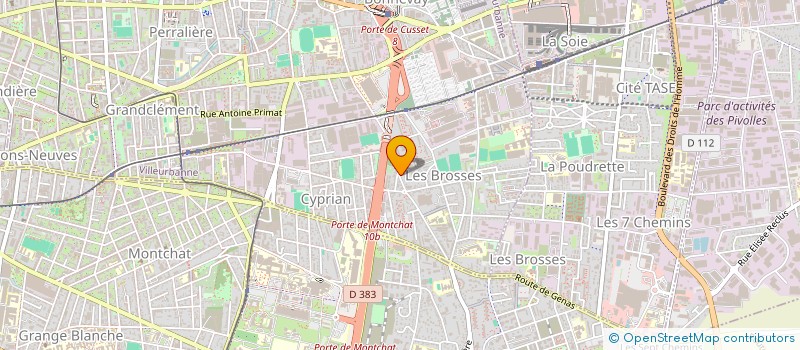 localisation de l'entreprise MONSIEUR AHMED-SAID HADDAD  VILLEURBANNE