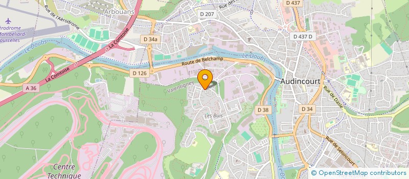 localisation de l'entreprise MONSIEUR AHMED SAOU  VALENTIGNEY