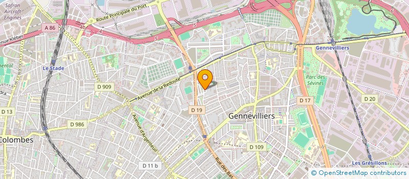 localisation de l'entreprise MONSIEUR AHMED SEBAI à GENNEVILLIERS