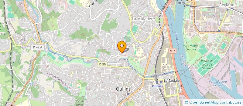 localisation de l'entreprise MONSIEUR AHMED SEBAI  OULLINS-PIERRE-BENITE