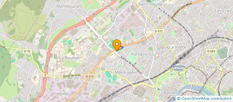 localisation de l'entreprise MONSIEUR AHMED SEFIANI  BESANCON