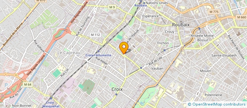 localisation de l'entreprise MONSIEUR AHMED SEGHIR  ROUBAIX