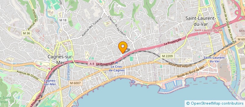localisation de l'entreprise MONSIEUR AHMED SHAQQOURA à CAGNES-SUR-MER