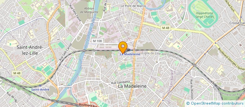 localisation de l'entreprise MONSIEUR AHMED SOUKI à LA MADELEINE