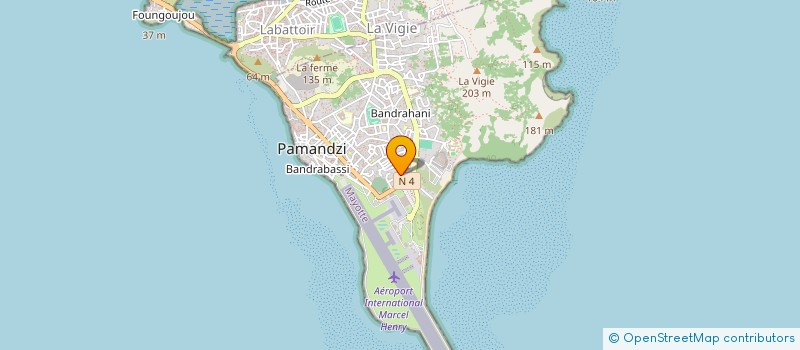 localisation de l'entreprise MONSIEUR AHMED SUBRA à PAMANDZI