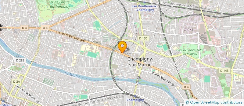 localisation de l'entreprise MONSIEUR AHMED SULTAN à CHAMPIGNY-SUR-MARNE