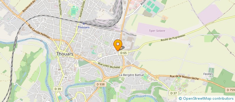 localisation de l'entreprise MONSIEUR AHMED TAHA ALRIAH  THOUARS