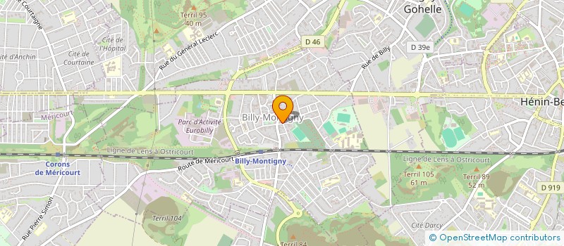 localisation de l'entreprise MONSIEUR AHMED TASSINE à BILLY MONTIGNY