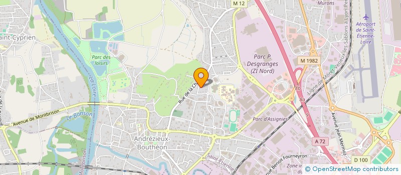 localisation de l'entreprise MONSIEUR AHMED TAZAMOUCHT  ANDREZIEUX-BOUTHEON