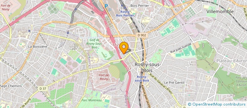 localisation de l'entreprise MONSIEUR AHMED THAMEUR à ROSNY-SOUS-BOIS
