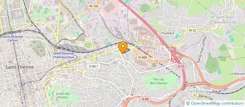 localisation de l'entreprise MONSIEUR AHMED TOUATI  SAINT-ETIENNE