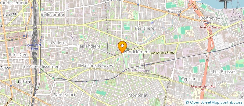 localisation de l'entreprise MONSIEUR AHMED TOUBAL  VILLEURBANNE