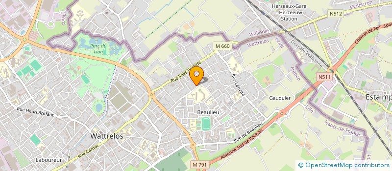 localisation de l'entreprise MONSIEUR AHMED TRAD  WATTRELOS