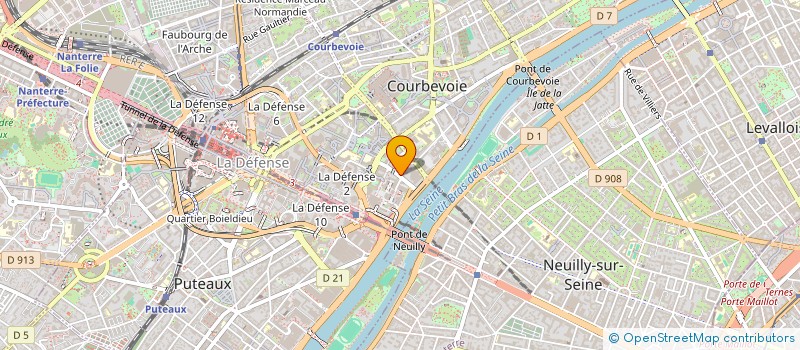 localisation de l'entreprise MONSIEUR AHMED TURAY à COURBEVOIE