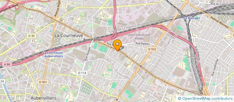 localisation de l'entreprise MONSIEUR AHMED YACINE BELKHIR à LA COURNEUVE