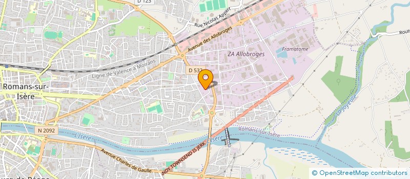 localisation de l'entreprise MONSIEUR AHMED YACINE MEKKI  ROMANS-SUR-ISERE