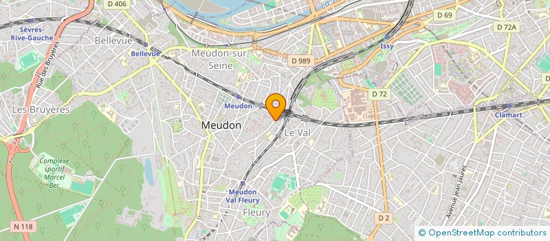 localisation de l'entreprise MONSIEUR AHMED YAHLALI  MEUDON