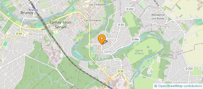 localisation de l'entreprise MONSIEUR AHMED YAKOUBI  BOUSSY-SAINT-ANTOINE