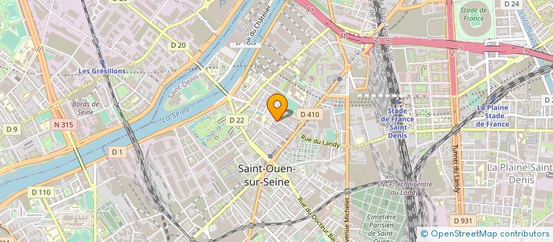 localisation de l'entreprise MONSIEUR AHMED YUMER à SAINT-OUEN-SUR-SEINE